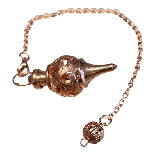 Pendule Divinatoire en Métal Sculpté