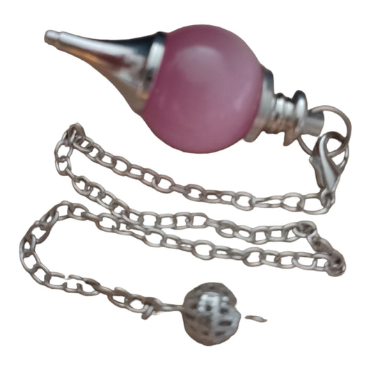 Pendule ésotérique rose