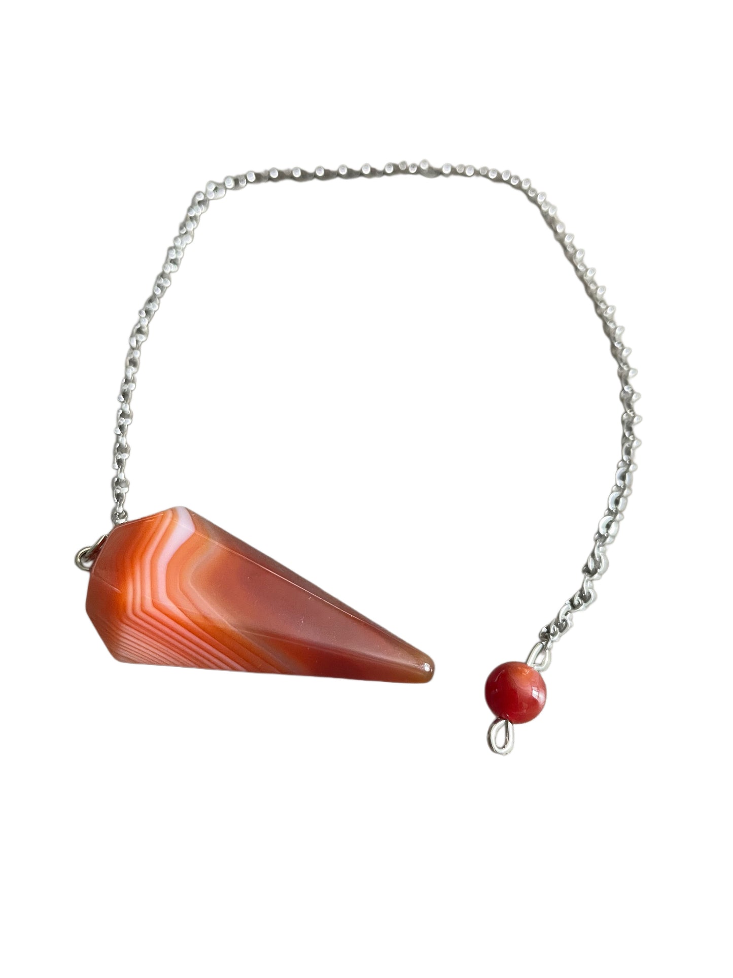 Pendule divination cornaline