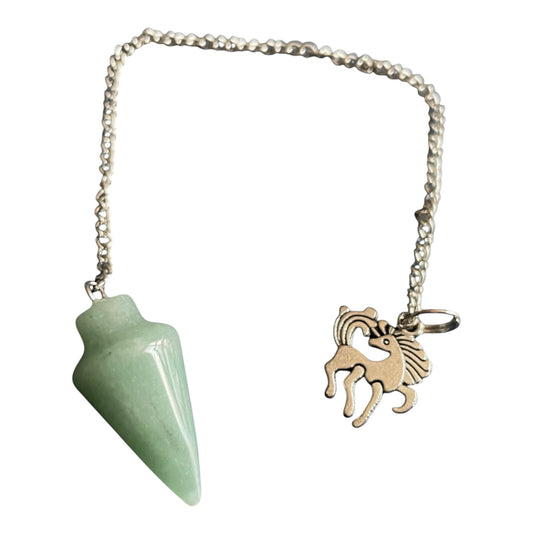 Pendule divinatoire vert aventurine