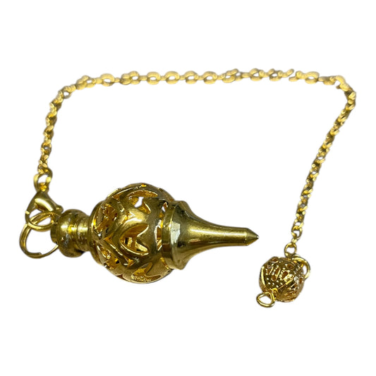 Pendule Divinatoire en Métal Sculpté
