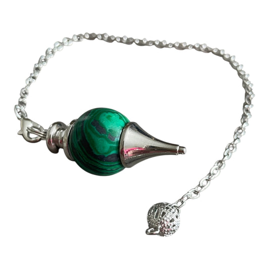 Pendule divinatoire malachite